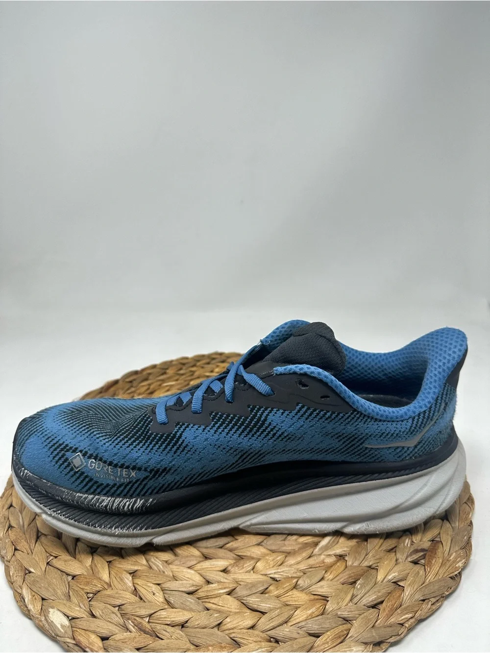 HOKA ONE Clifton 9 GTX Running Shoes Black Foggy Night Size 11 Men's